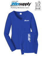 Port & Co™ Womens Long Sleeve Fan Favorite™ V-Neck Tee - Lakeland Winsupply
