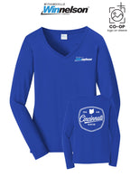 Port & Co™ Womens Long Sleeve Fan Favorite™ V-Neck Tee - Withamsville Winnelson