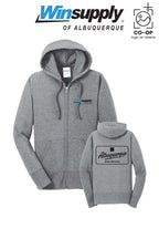 Port & Co™ Womens Core Fleece Full-Zip Hooded Sweatshirt - Winsupply of Albuquerque