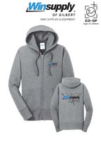 Port & Co™ Womens Core Fleece Full-Zip Hooded Sweatshirt - Winsupply of Gilbert