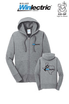 Port & Co™ Womens Core Fleece Full-Zip Hooded Sweatshirt - Winlectric of Midland