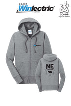 Port & Co™ Womens Core Fleece Full-Zip Hooded Sweatshirt - Omaha Winlectric