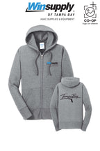 Port & Co™ Womens Core Fleece Full-Zip Hooded Sweatshirt - Winsupply of Tampa Bay