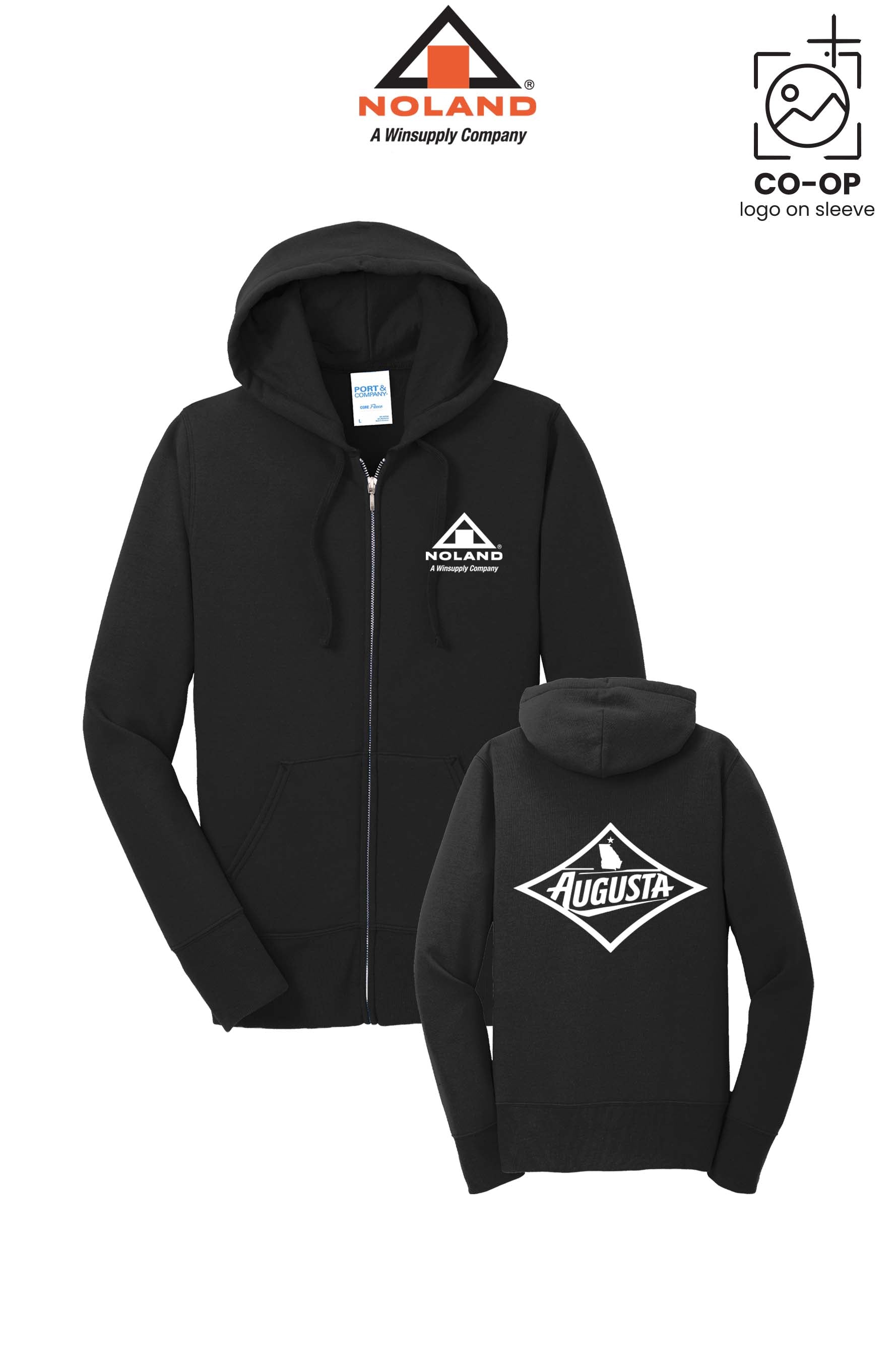 Port & Co™ Womens Core Fleece Full-Zip Hooded Sweatshirt - Noland of Augusta GA