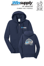 Port & Co™ Womens Core Fleece Full-Zip Hooded Sweatshirt - Winsupply of Absecon