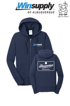 Port & Co™ Womens Core Fleece Full-Zip Hooded Sweatshirt - Winsupply of Albuquerque