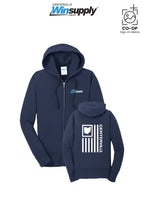 Port & Co™ Womens Core Fleece Full-Zip Hooded Sweatshirt - Winsupply Centerville OH
