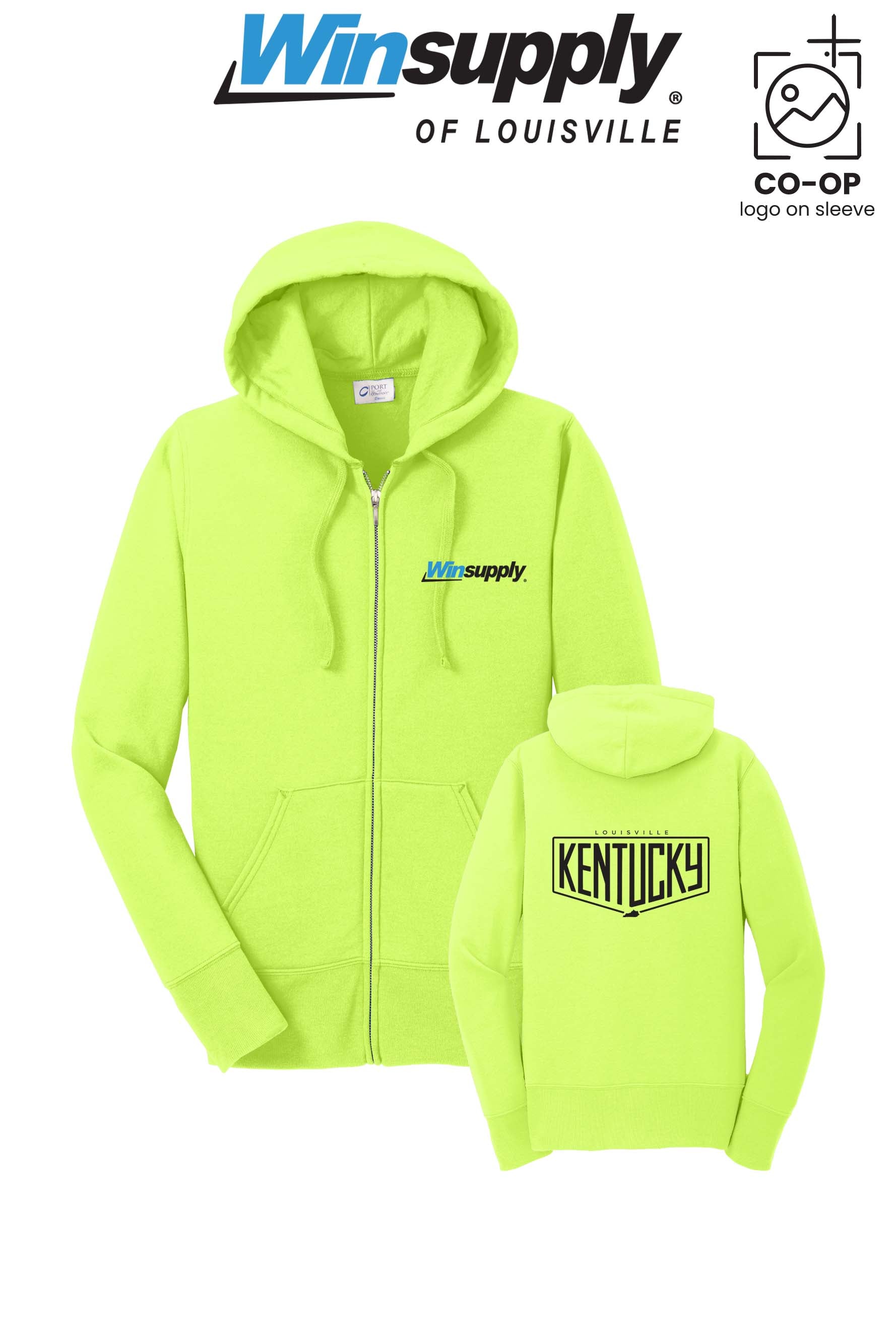 Port & Co™ Womens Core Fleece Full-Zip Hooded Sweatshirt - Winsupply of Louisville KY