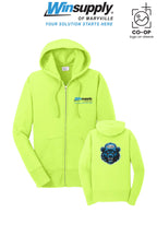 Port & Co™ Womens Core Fleece Full-Zip Hooded Sweatshirt - Winsupply of Maryville