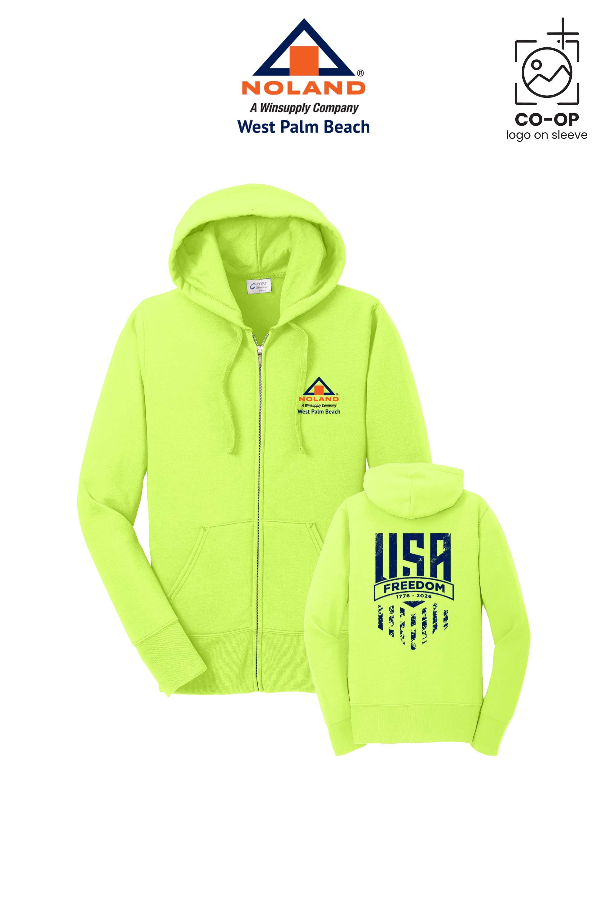 Port & Co™ Womens Core Fleece Full-Zip Hooded Sweatshirt - Noland West Palm Beach