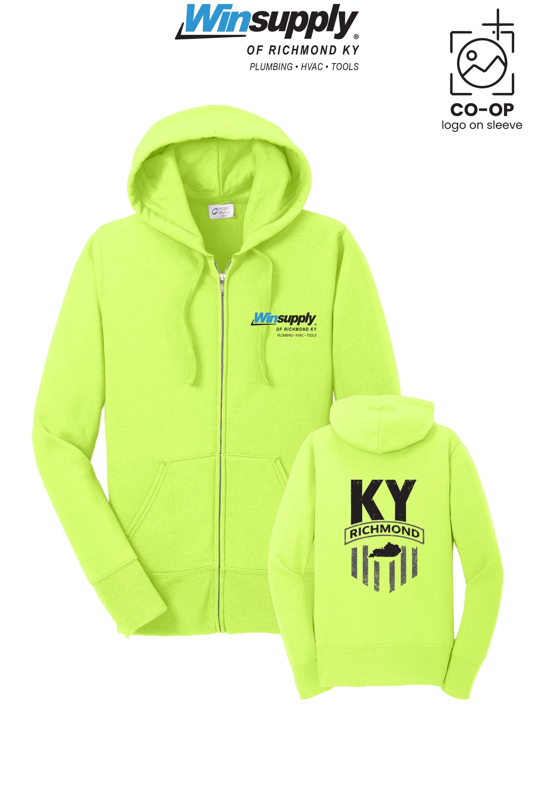 Port & Co™ Womens Core Fleece Full-Zip Hooded Sweatshirt - Winsupply of Richmond KY