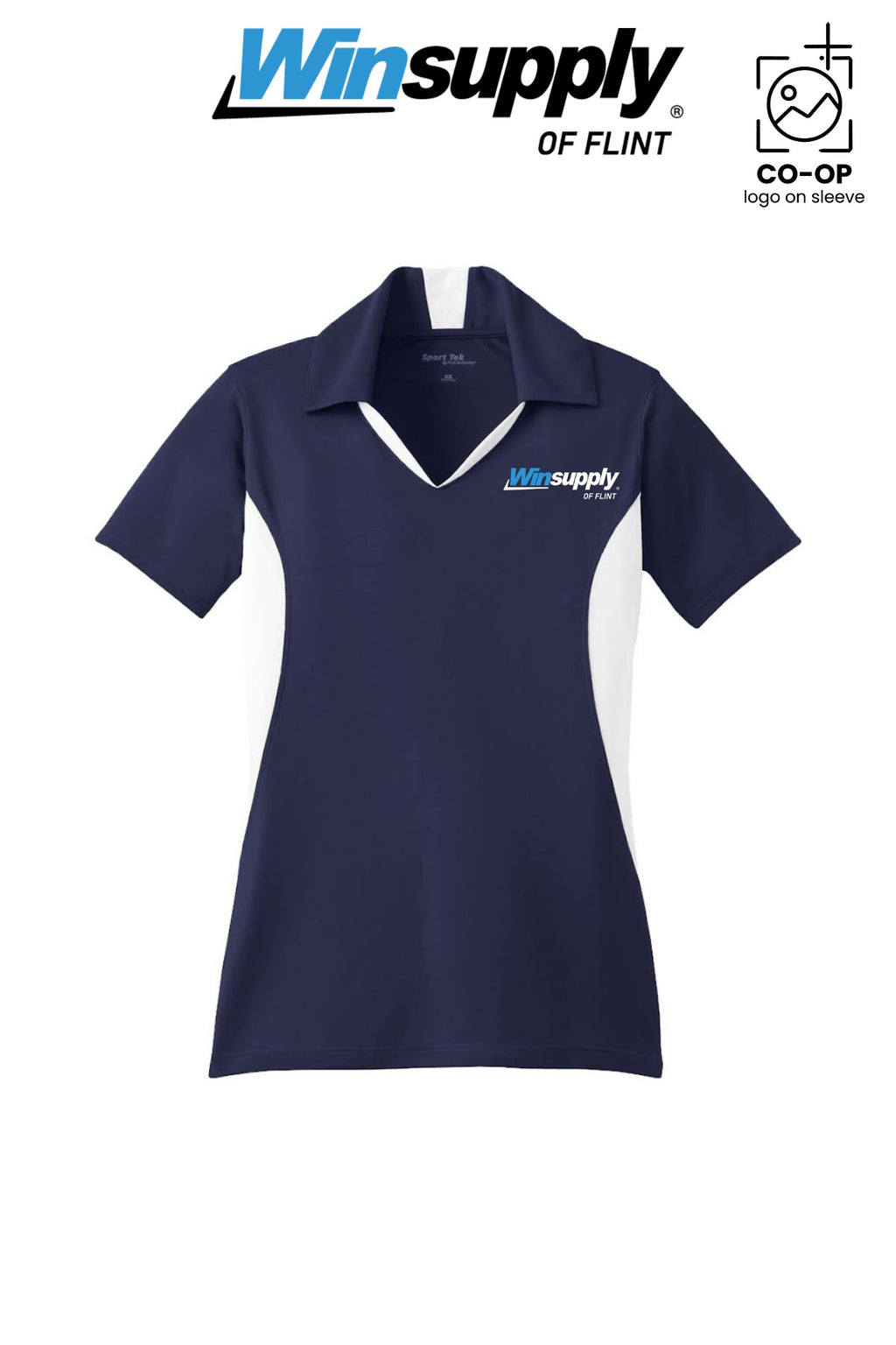 Sport-Tek® Women's Side Blocked Micropique Sport-Wick® Polo - Winsupply of Flint
