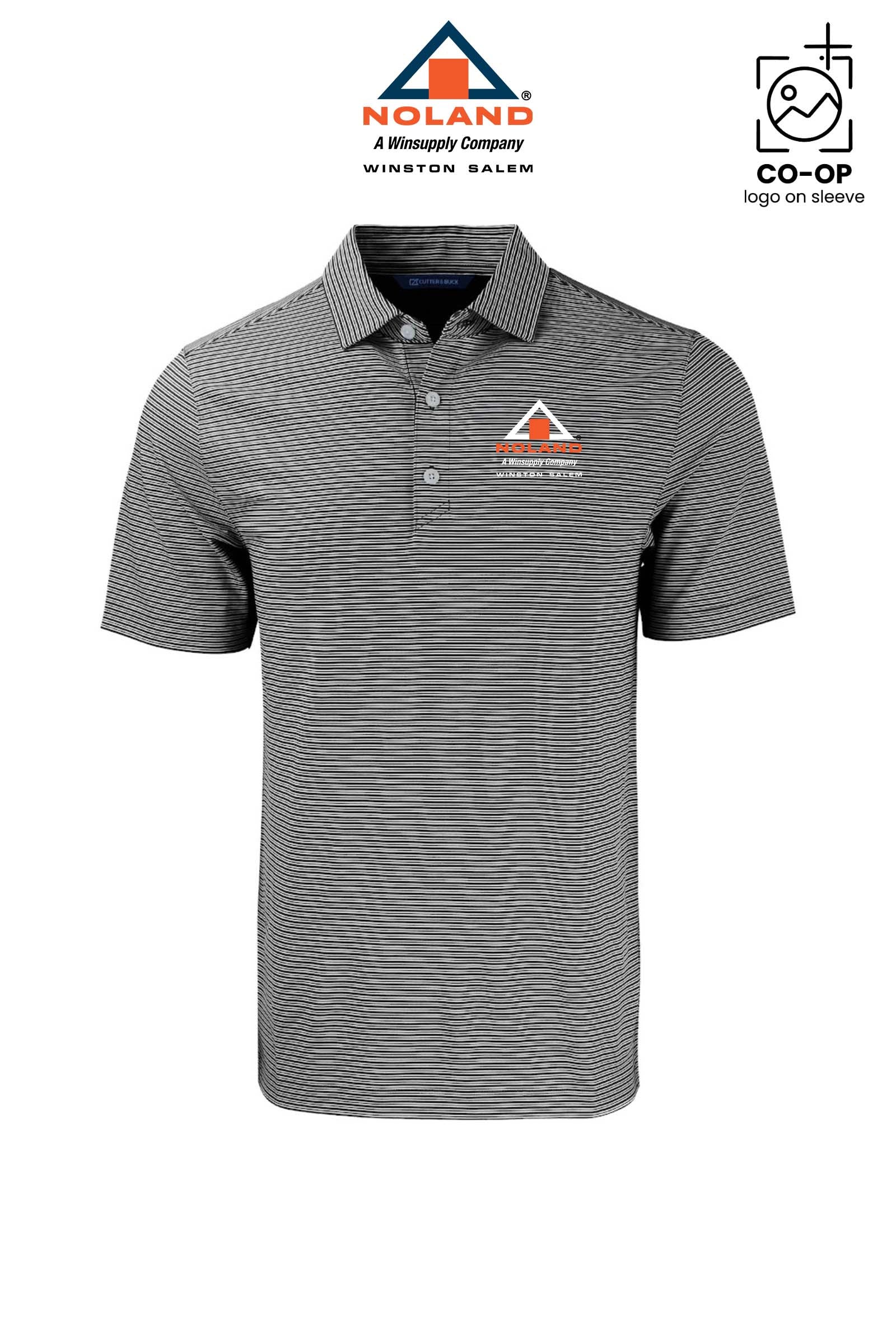 Cutter & Buck Forge Recycled Double Stripe Four-Way Stretch Mens Big & Tall Polo - Winston Salem Noland