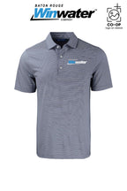 Cutter & Buck Forge Recycled Double Stripe Four-Way Stretch Mens Big & Tall Polo - Baton Rouge Winwater