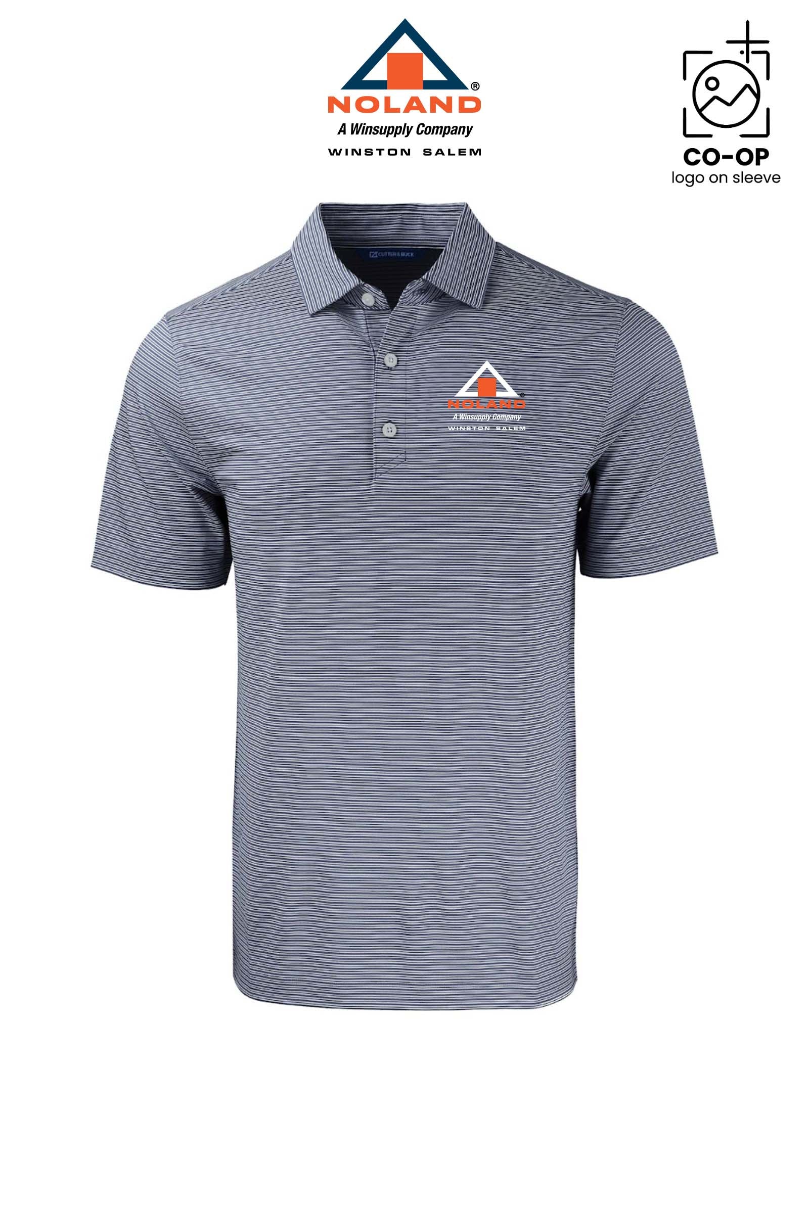 Cutter & Buck Forge Recycled Double Stripe Four-Way Stretch Mens Big & Tall Polo - Winston Salem Noland