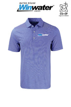 Cutter & Buck Forge Recycled Double Stripe Four-Way Stretch Mens Big & Tall Polo - Baton Rouge Winwater
