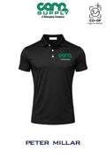 Peter Millar Mens Solid Performance Polo - Self Collar - Carr Supply - Athens