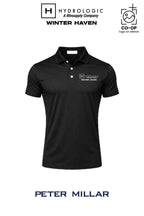 Peter Millar Mens Solid Performance Polo - Self Collar - Winsupply of Winter Haven