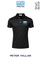 Peter Millar Mens Solid Performance Polo - Self Collar - MSI Supply Houston
