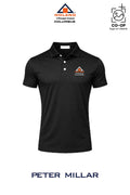 Peter Millar Mens Solid Performance Polo - Self Collar - Columbus Noland