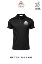 Peter Millar Mens Solid Performance Polo - Self Collar - Culpeper Noland