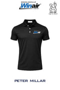 Peter Millar Mens Solid Performance Polo - Self Collar - Douglasville Winair