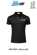 Peter Millar Mens Solid Performance Polo - Self Collar - Midland Winair