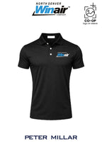 Peter Millar Mens Solid Performance Polo - Self Collar - North Denver Winair