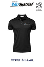 Peter Millar Mens Solid Performance Polo - Self Collar - Griffith Windustrial