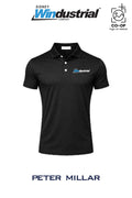 Peter Millar Mens Solid Performance Polo - Self Collar - Sidney Windustrial