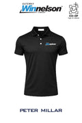 Peter Millar Mens Solid Performance Polo - Self Collar - Gateway Winnelson