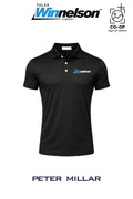 Peter Millar Mens Solid Performance Polo - Self Collar - Tulsa Winnelson