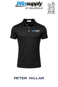 Peter Millar Mens Solid Performance Polo - Self Collar - Winsupply of Collierville