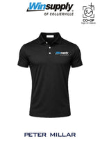 Peter Millar Mens Solid Performance Polo - Self Collar - Winsupply of Collierville