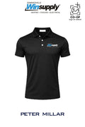 Peter Millar Mens Solid Performance Polo - Self Collar - Edwardsville Winsupply