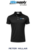 Peter Millar Mens Solid Performance Polo - Self Collar - Winsupply of Fargo
