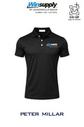 Peter Millar Mens Solid Performance Polo - Self Collar - Winsupply Jacksonville Beach