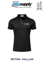 Peter Millar Mens Solid Performance Polo - Self Collar - Madison Winsupply