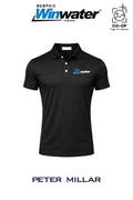 Peter Millar Mens Solid Performance Polo - Self Collar - Memphis Winwater