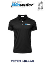 Peter Millar Mens Solid Performance Polo - Self Collar - Quad Cities Winwater