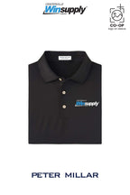 Peter Millar Mens Solid Performance Polo - Self Collar - Winsupply Centerville OH