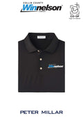 Peter Millar Mens Solid Performance Polo - Self Collar - Collin County Winnelson
