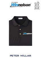 Peter Millar Mens Solid Performance Polo - Self Collar - Columbia MO Winnelson