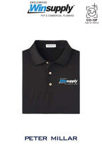 Peter Millar Mens Solid Performance Polo - Self Collar - Englewood Winsupply