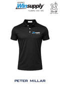 Peter Millar Mens Solid Performance Polo - Self Collar - Kearney Winsupply