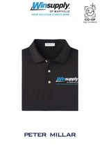 Peter Millar Mens Solid Performance Polo - Self Collar - Winsupply of Maryville