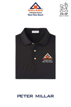 Peter Millar Mens Solid Performance Polo - Self Collar - Noland West Palm Beach