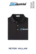Peter Millar Mens Solid Performance Polo - Self Collar - Santa Clara Windustrial