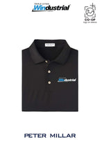 Peter Millar Mens Solid Performance Polo - Self Collar - Windustrial Triple Cities