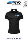 Peter Millar Mens Solid Performance Polo - Self Collar - Winsupply of St. Petersburg